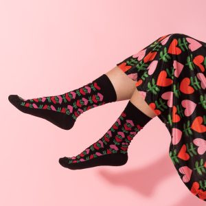 Black Hearts Socks Γυναικείες Κάλτσες