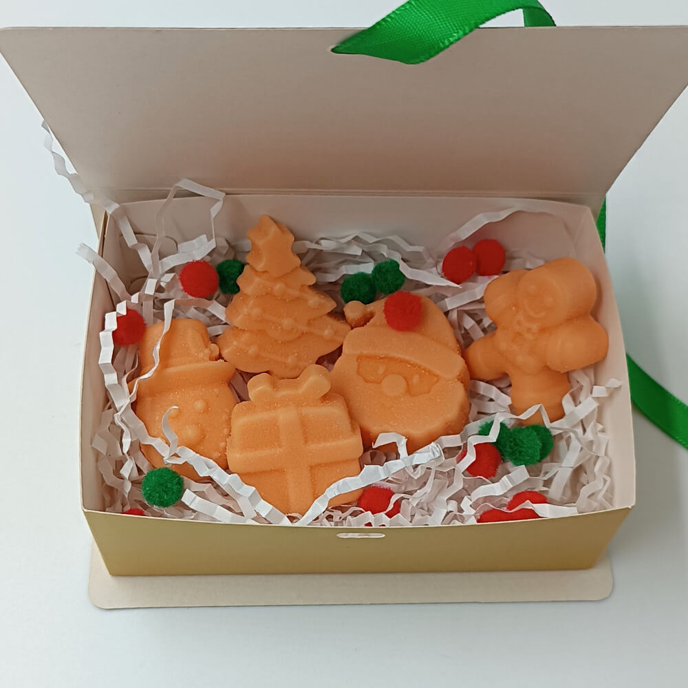 Δώρο Σετ 5 σαπούνια με άρωμα Pumpkin σε γιορτινό Book Box | Suga Style - Image 3