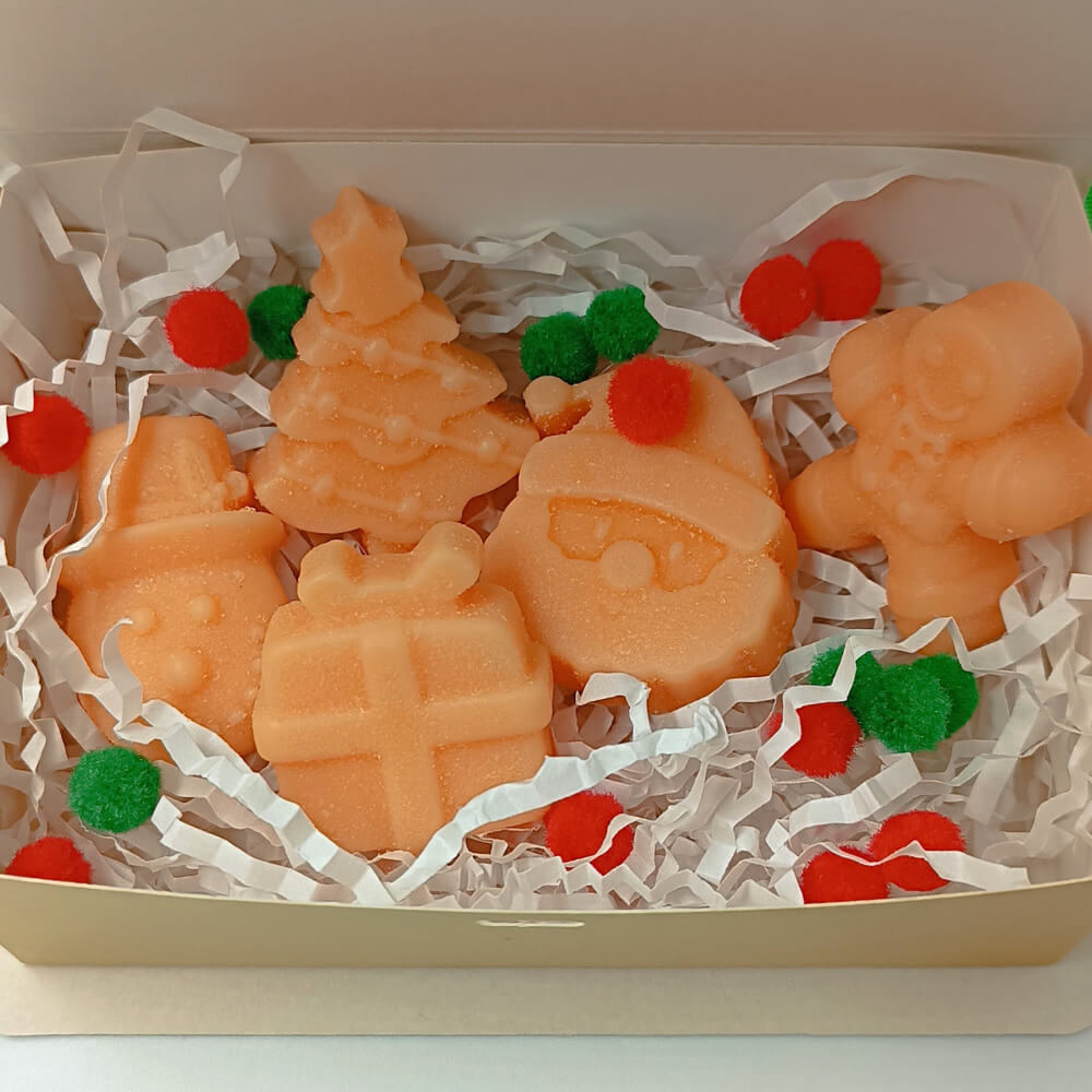 Δώρο Σετ 5 σαπούνια με άρωμα Pumpkin σε γιορτινό Book Box | Suga Style - Image 4